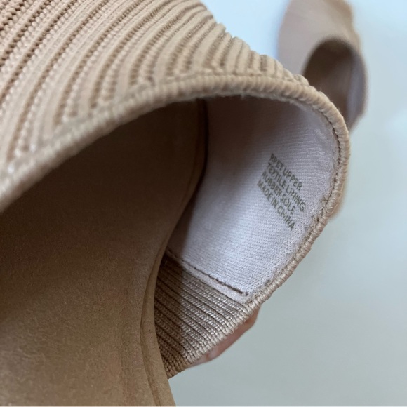 Vivaia Jade Pro Square-Toe Block Heel Nude Knit Slide Sandals size 38 - Picture 9 of 11